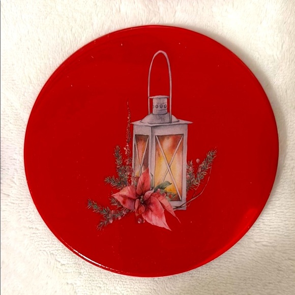 6) COASTERS- Red Set of 6 w/holder
Acrylic and resin top! Handmade - Picture 6 of 10